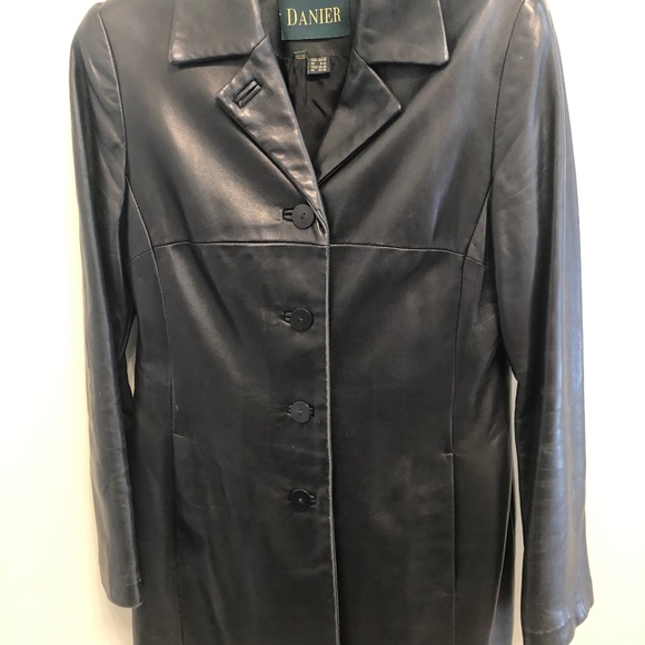Ladies 3/4 length leather jacket - Picture 1 of 3
